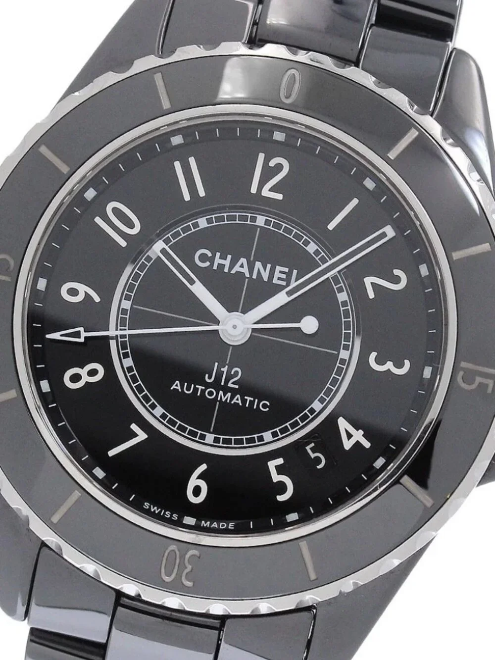 CHANEL J12 H5697 Black ceramic date black Dial Automatic Men's Watch_959755